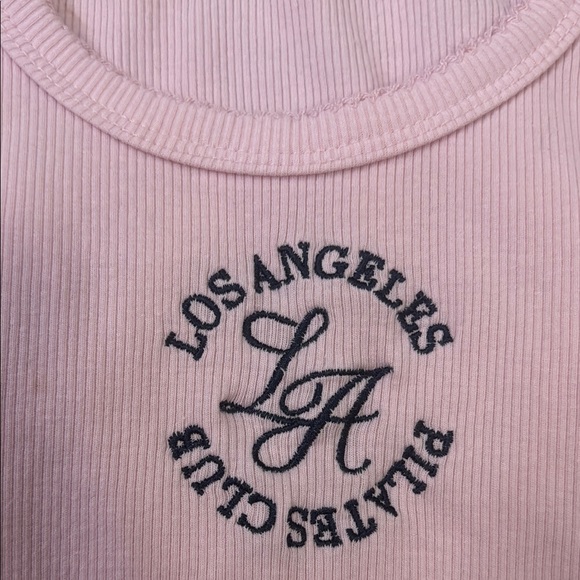 Harper Pink Ribbed Tank Top - Picture 3 of 7